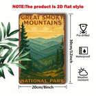 Cifbuy Generic Vintage Great Smoky Mountains National Park Metal Sign  Mountai