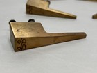 Vintage Mid Century Modern Mcm Dresser Drawer Brass Pulls  6 