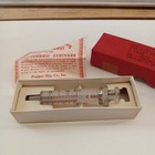 Vintage Glass Syringe Luer 2cc Original Package Propper Trophy 1960 s Read 