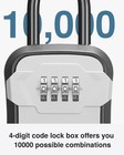 Key Lock Box For Outside-combination Lockbox For House Key-portable wall Mounted