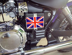 Union Jack Flag Sticker Decal Triumph Battery Box Cover Motorcycle Uk 5 5  X 6 