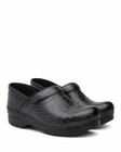 Dansko Professional Tooled Black Womens Leather Slip On Clogs Shoes Size 42