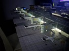 1 400 Frankfurt Airport Terminal Gate Model Assemble 3d Printed Model Length61  