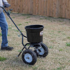 Titan Attachments 50 Lb Professional Fertilizer Push Broadcast Spreader
