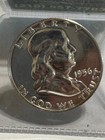 1956 Franklin Half Dollar- Lustrous    Gem Proof    90  Silver Beautiful Coin
