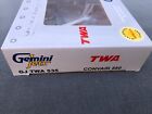 Vintage Rare Gemini Jets 1 400 Scale Die Cast Model Twa Convair 880 Airplane Nib