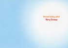 Smiling Santa Puppy In Snow With Red Gift Box Of 10 Cute Dog Christmas Cards