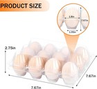 100 Pack 12 Count Plastic Egg Cartons - Bulk Cheap Clear Reusable Egg Contain   