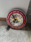 1940s Cats Paw Cat Tex Soles Lighted Advertising Clock - Works  
