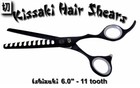 Kissaki Pro Hair Ishizuki 11t Black Titanium Chunking Texturing Thinning Shears