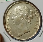  lr3 east India Company 1840 Victoria  Silver Rupee     superb Grade   rare