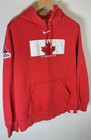 Vintage Nike Team Canada Hockey Canada Mens Hoodie Sweater Sz L Molson Canadian