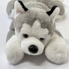 Fao Schwarz Wolf Siberian Husky Plush Stuffed Animal Realistic Gray White 20 In 