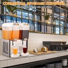Commercial Cold Beverage Juice Dispenser Frozen Ice Drink 9 5 Gal 2 Tanks 280w