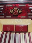 Vintage Italian Piano Accordion With Brown Hard Shell Case 
