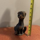 Rare Antique German Black Cat Paper Mache Candy Container Halloween