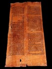 Torah Bible Vellum Manuscript Fragment leaf 300 Yrs Yemen The Ten Commandment