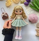 Crochet Doll  Amigurumi Doll  Handmade Doll  Knitted Doll  Curly Hair Doll