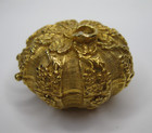 Vintage Estee Lauder Flower Tangerine Pumpkin Solid Perfume Compact Empty