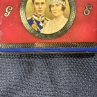 Antique 1937 King Georg Vi   Queen Elizabeth Coronation Collectible Tin