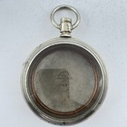 Antique 16 Size Crescent Swing Out Open Face Pocket Watch Case Nickelusa