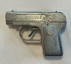 Vintage Kilgore Hawkeye Cap Gun - 50 Shot - Diecast Pistol W orig Box - Usa