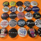 Indie Bands 1  Pinback Button Set  includes All 25 Pins  Alternative Rock 90s
