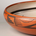 1930s Hopi Polychrome Pottery Bowl Facing Eagles Sikyatki Revival Arizona