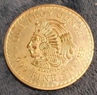 1 Troy Ounce  999 Fine Silver  Vintage Round Invest Coin   unique Indian Design 