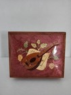 Small Wood Music Box  Made In Sorrento Italy  Plays Torno A Sorrento  Works 