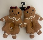 Girls Gingerbread Plush Slippers - Holiday Christmas House Shoes  size 13 1 