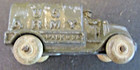 Vtg U s  Army Truck Toy Driver Slush Mold Rubber Wheels