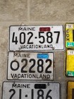 Vintage Maine License Plate Collection 1960 s   1970 s 8 License Plates
