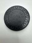 Las Vegas Club 10 Cent  Black Chip  Fremont  Street Downtown Vintage 1950   s