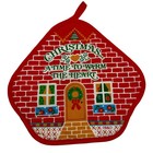 Vintage B d 70s 80s Christmas Potholders Retro Red Green Holiday Kitchen Decor