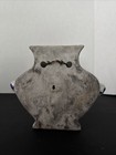 Chinese Blue   White Porcelain Wall Pocket Vase Dragon Phoenix Qianlong Mark