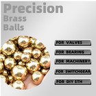 50 Pcs H62 Precision Solid Brass Balls 1 2 Inch 12 7mm Industrial Diy Craft