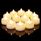  12 24 50 100 150pack Flameless Led Tea Lights Candles Battery 12 Pack White