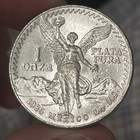1985 Mo Mexico 1 Oz  999 Silver Libertad Coin 1 Onza Silver Bu Gem