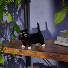 Black Cat Figurine   Primitives By Kathy