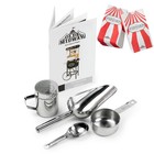 Vintage Style Popcorn Machine Maker Popper With Cart And 10-ounce Kettle