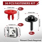 10 Set Engine Splash Shield Skid Plate Screws Bolts Clips Hardware For Car