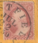 Scott  25  3   Washington  Type I  Perf 15    Cover Westfield  Mass  1859