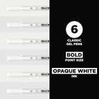 Sakura 57458 Gelly Roll Classic 10  bold Pt   6pk Pen  White