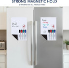 Magnetic Dry Erase Whiteboard  12  X 8   With 4 Markers  For Fridge