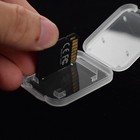 10pcs  Transparent Standard Sd Sdhc Memory Card Case Holder Box Storage Boxes