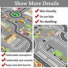 Kids Rug Play Mat Great For Playing With Cars And Toys educational Kid Road A   