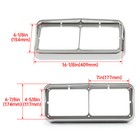 Pair Abs Headlight Bezels Cover W  Visor For Kenworth T400 T600 T800 W900b W900l