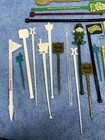 Lot Of Vintage Cocktail Stirs Swizzle Sticks Disney World Waldorf Astoria Plaza