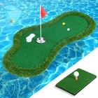Floating Golf Green For Pool   Lake  Putting Green With Ball Retriever   Anti-dr